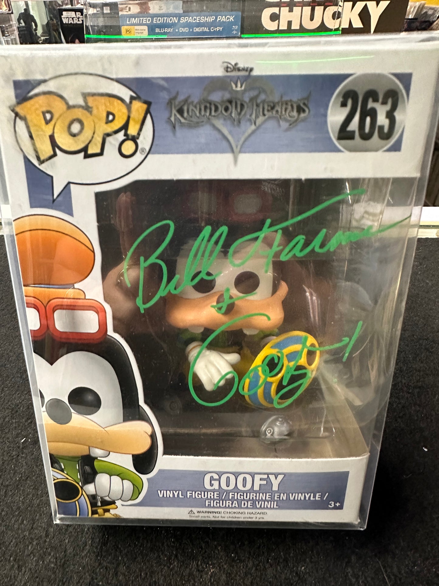 Goofy #263 Vinyl Disney Kingdom of Hearts Series Signed Funko POP!  BILL FARMER