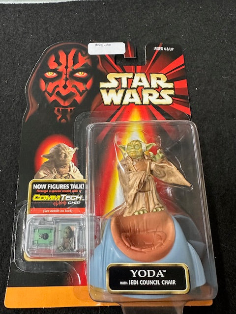 Yoda Action Figure Toy With Jedi Council Chair Episode 1