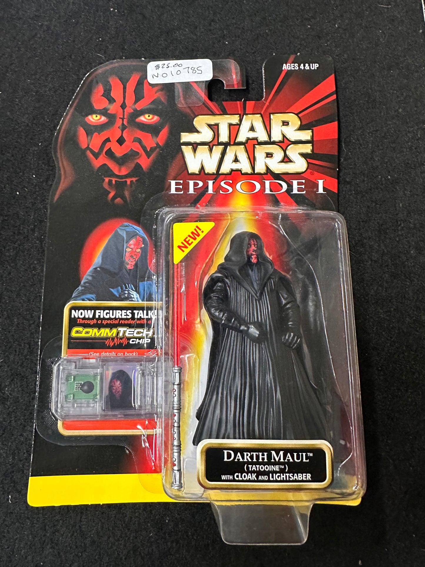 STAR WARS "Episode I: The Phantom Menace" Darth Maul with Cloak & Lightsaber