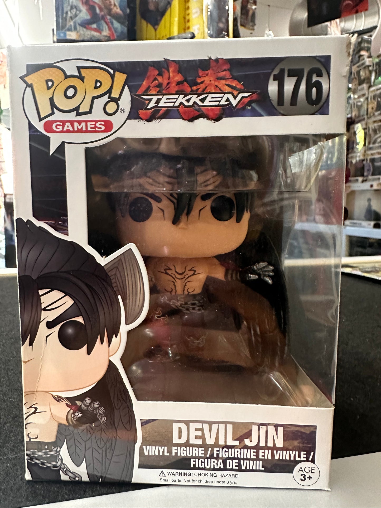 TECFunko POP! Vinyl Tekken Devil Jin Rare Vaulted #176