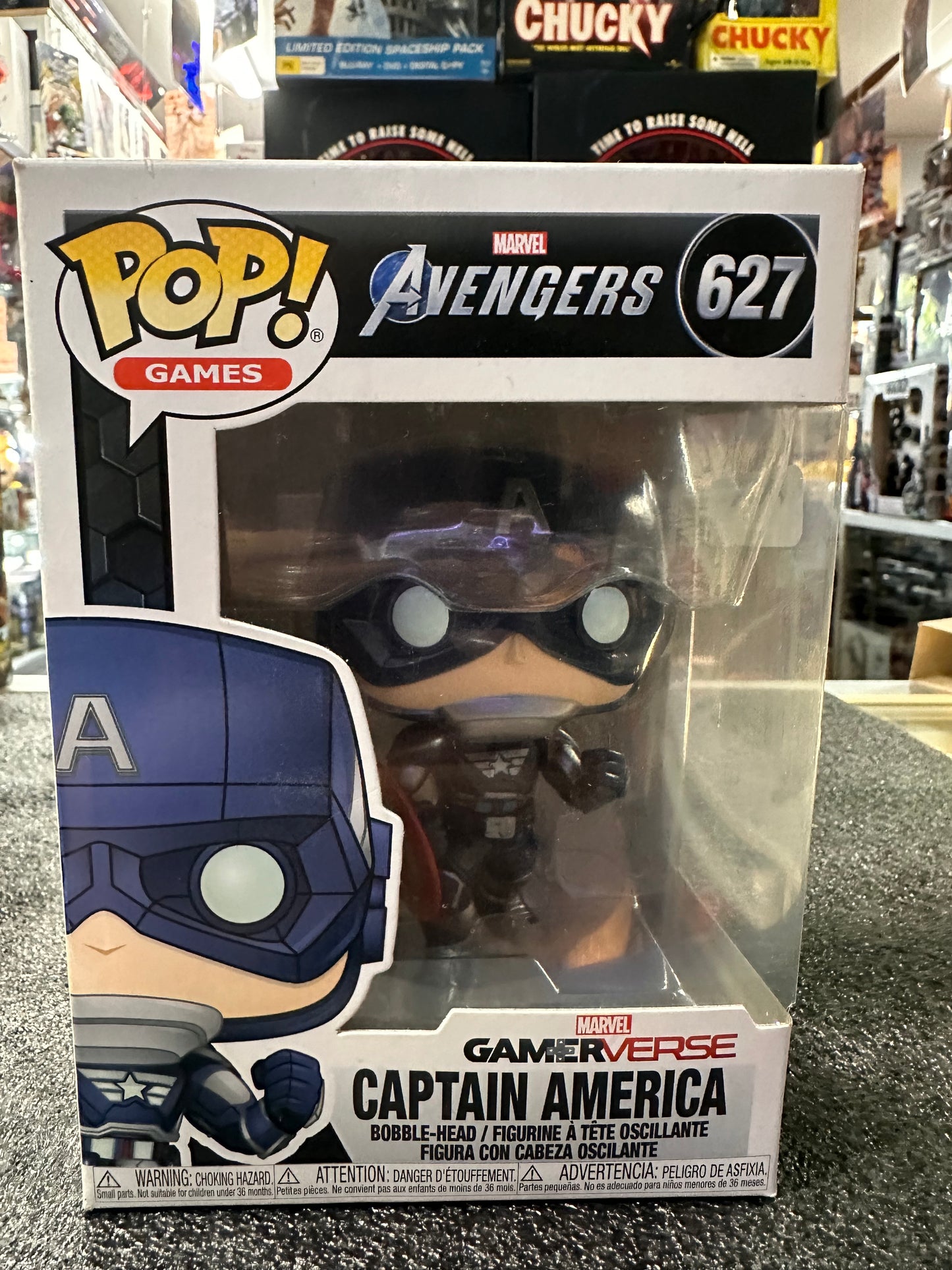 FUNKO POP MARVEL AVENGERS CAPTAIN AMERICA #627