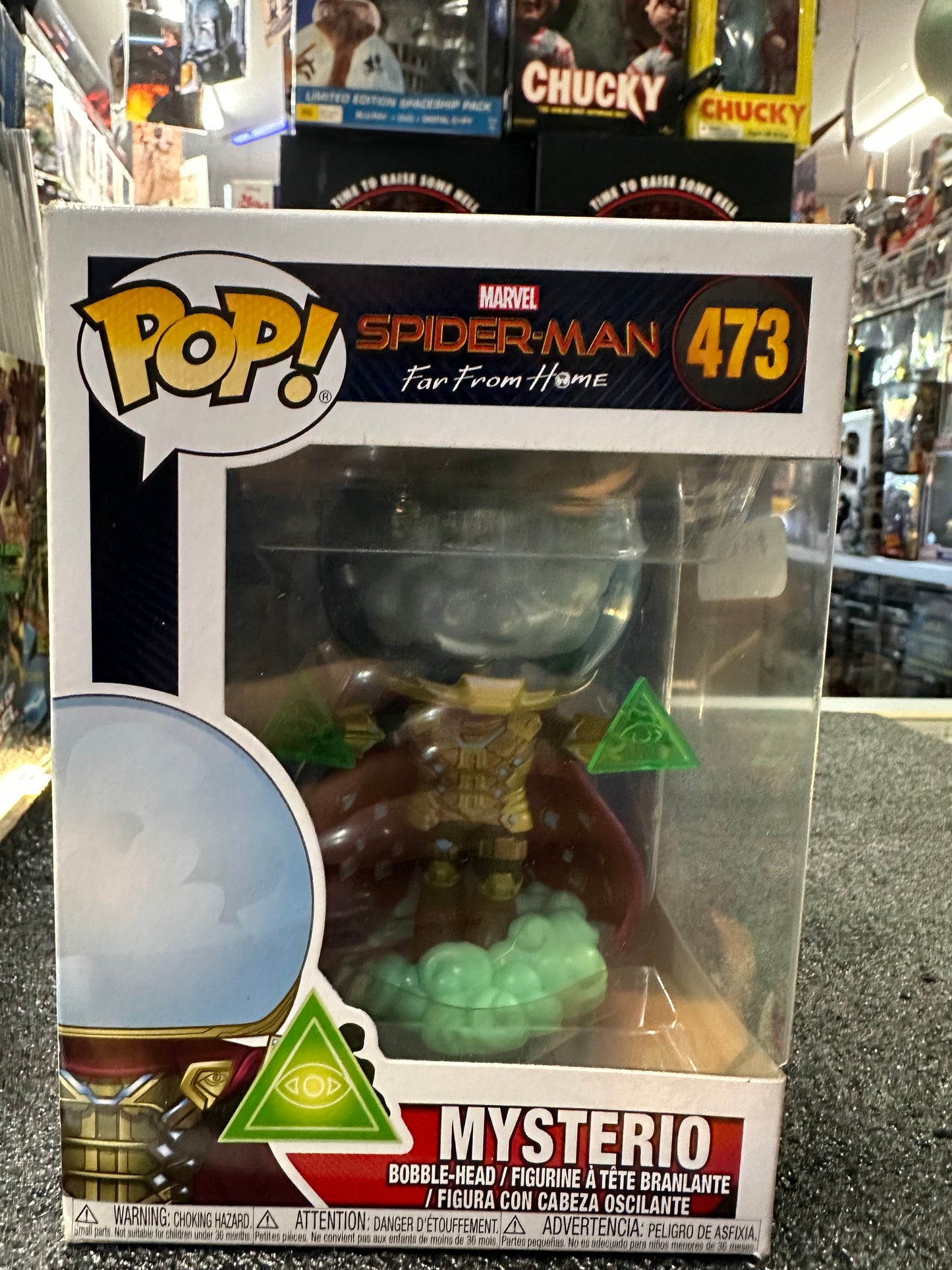 FUNKO BLACK SPIDER-MAN MYSTERIO # 473