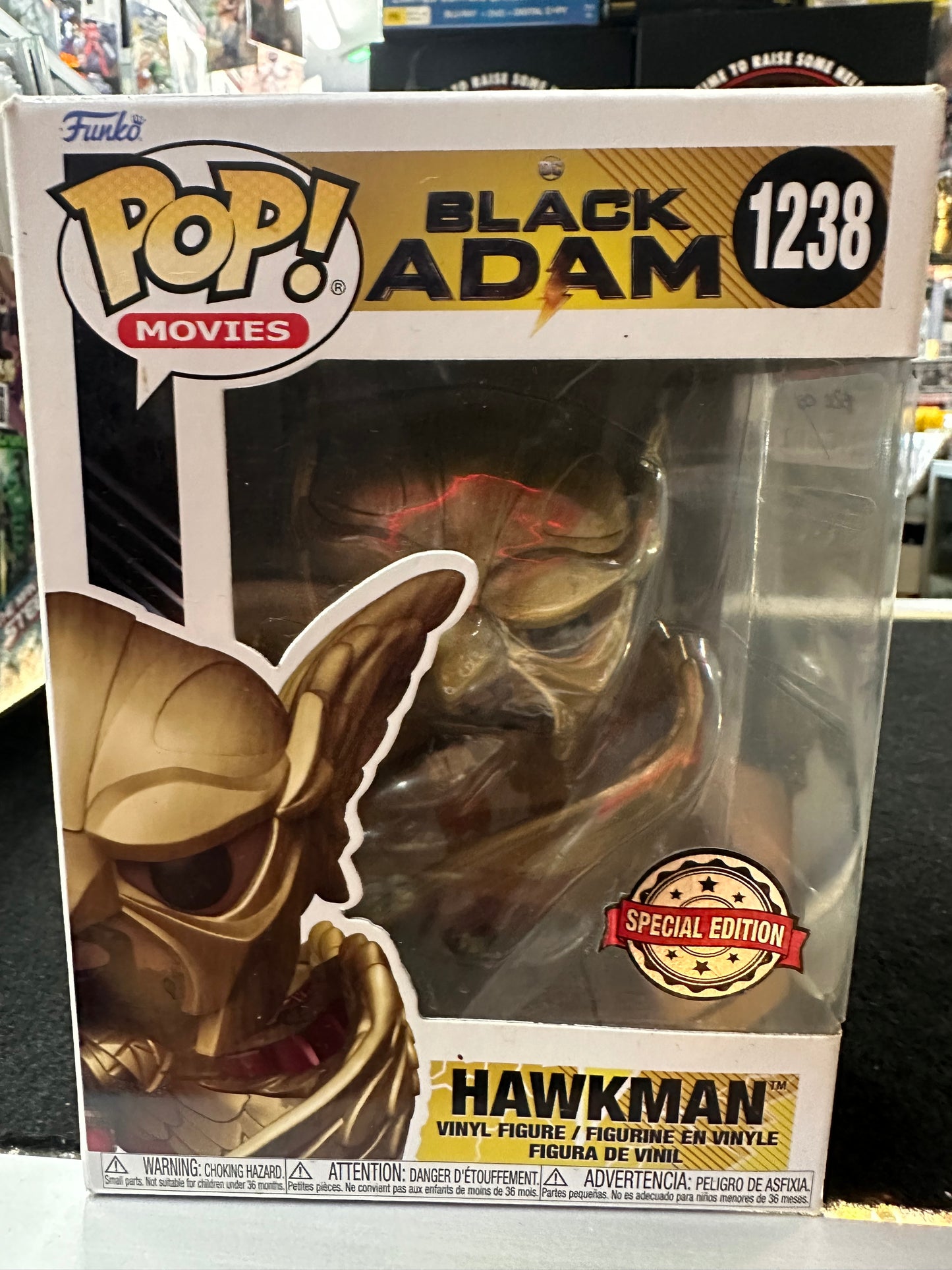 FUNKO BLACK ADAM HAWKMAN #1238