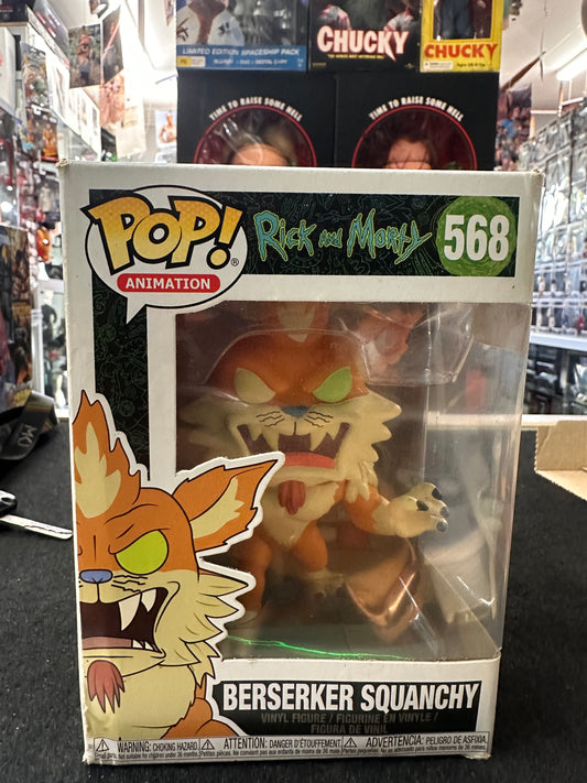 FUNKO POP RICK AND MORTY BERSERKER SQUANCHY #568