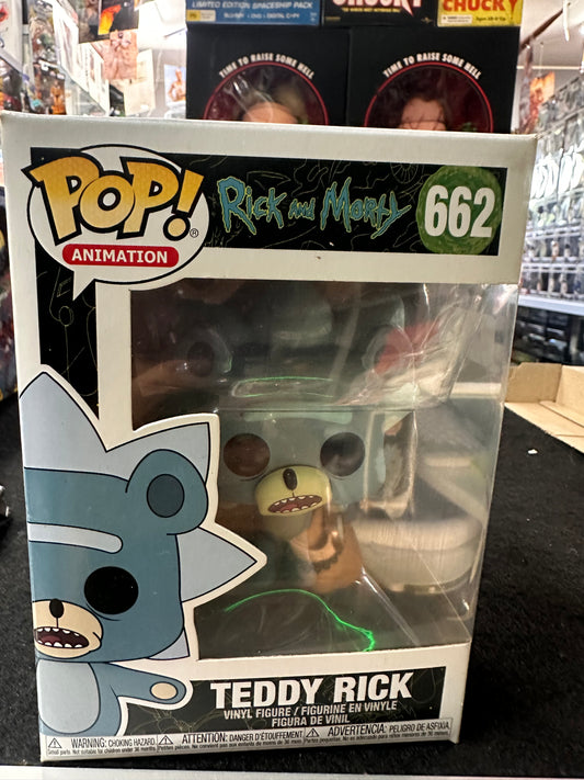 FUNKO POP RICK AND MORTY TEDDY RICK #662