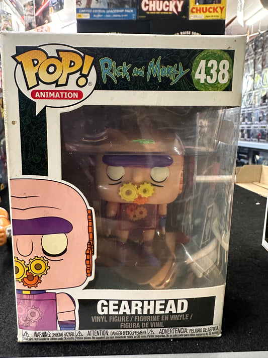 FUNKO POP RICK AND MORTY GEARHEAD #438