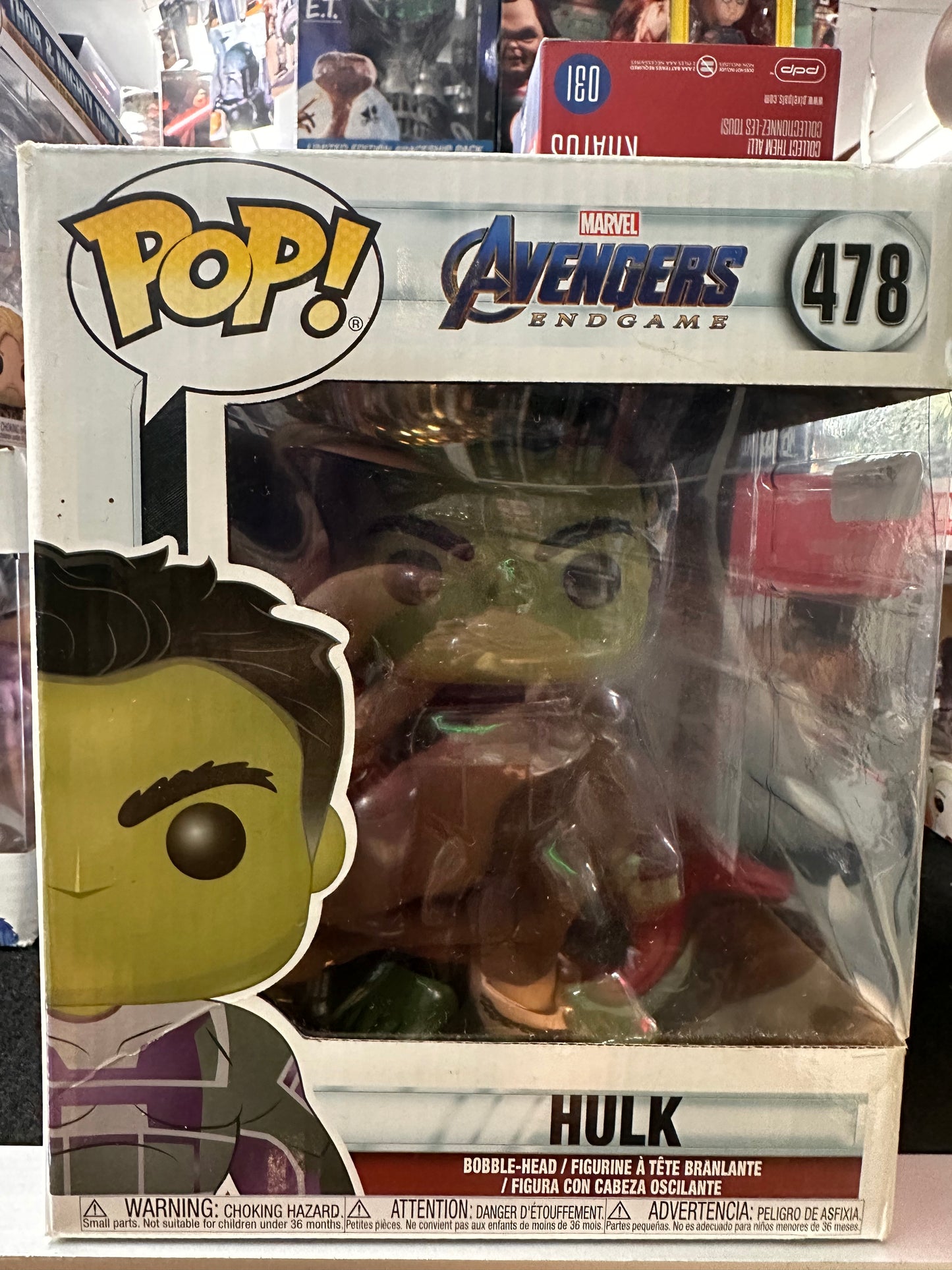 FUNKO POP AVENGERS ENDGAME HULK #478