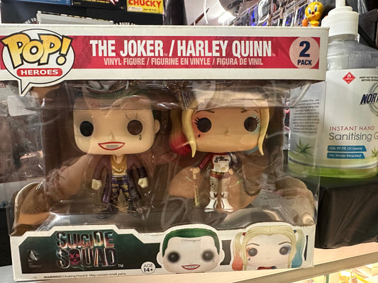 FUNKO POP SUICIDE SQUAD THE JOKER AND HARLEY QUINN 2PACK