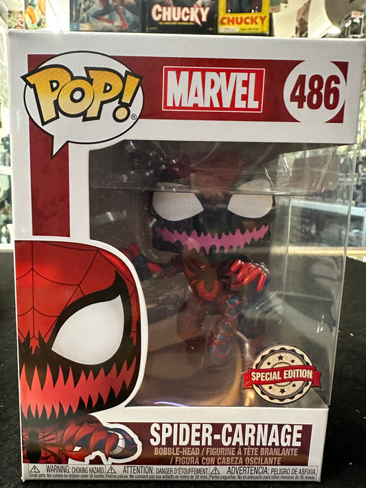 FUNKO POP MARVEL SPIDER-CARNAGE #486 SPECIAL EDITION