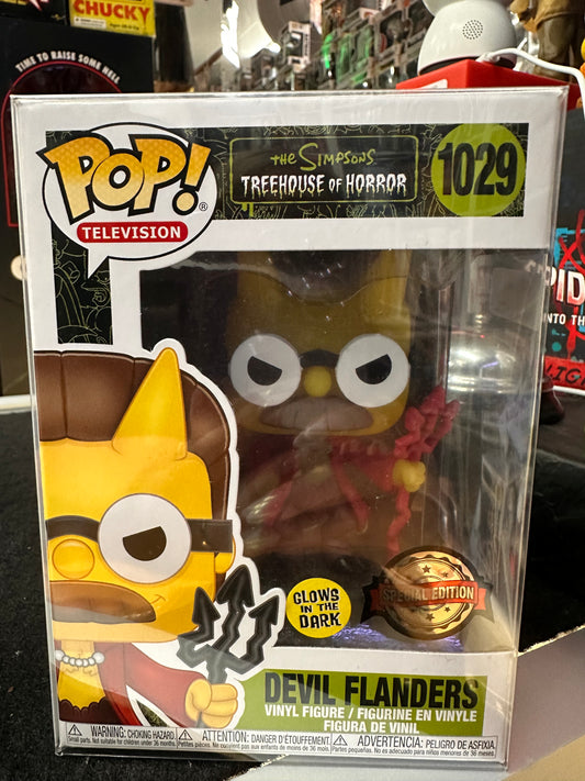 FUNKO POP THE SIMPSON TREEHOUSE OF HORROR DEVIL FLANDERS SPECIAL EDITION #1029