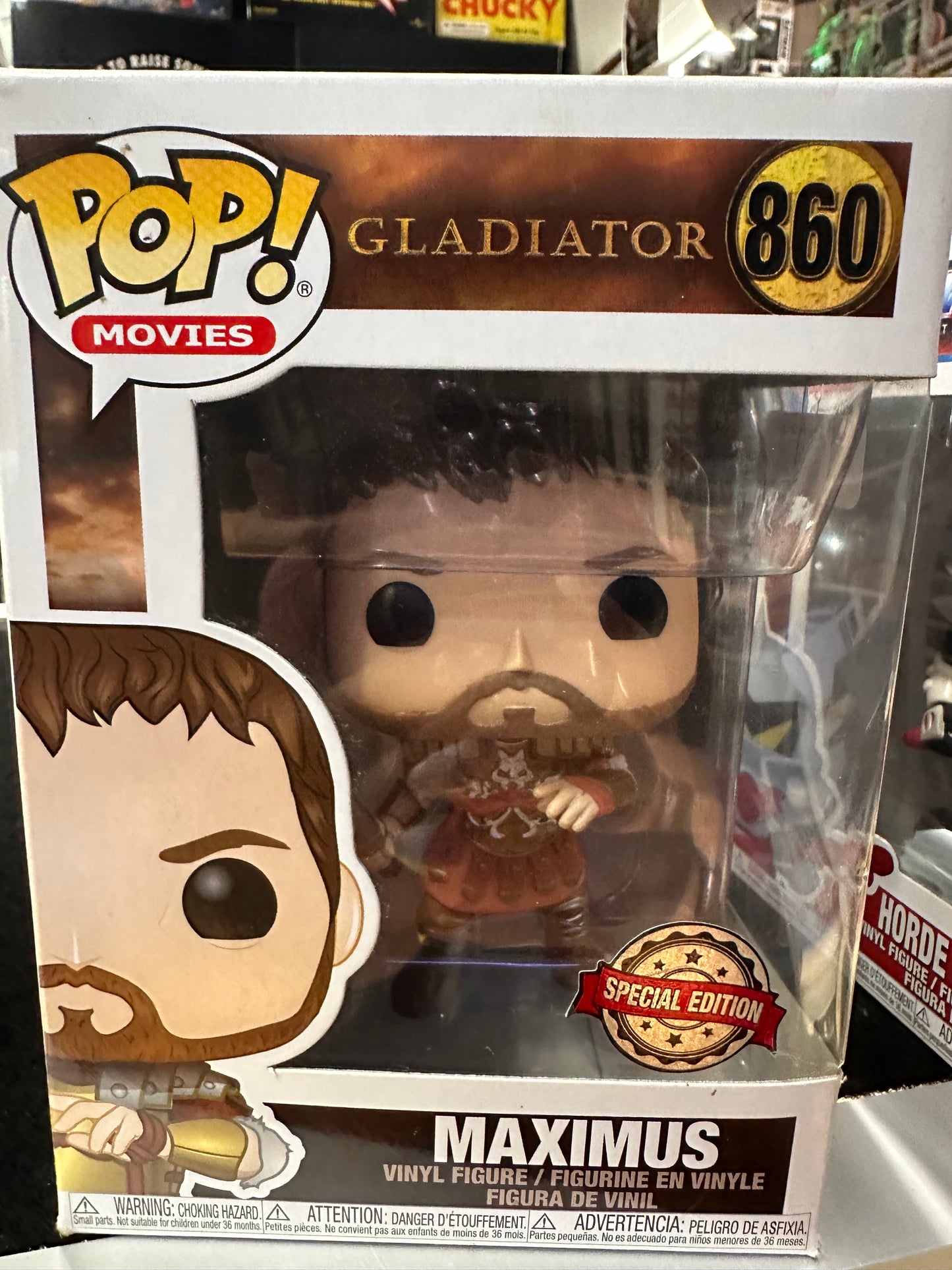 FUNKO POP GLADIATOR MAXIMUS # 860 SPECIAL EDITION