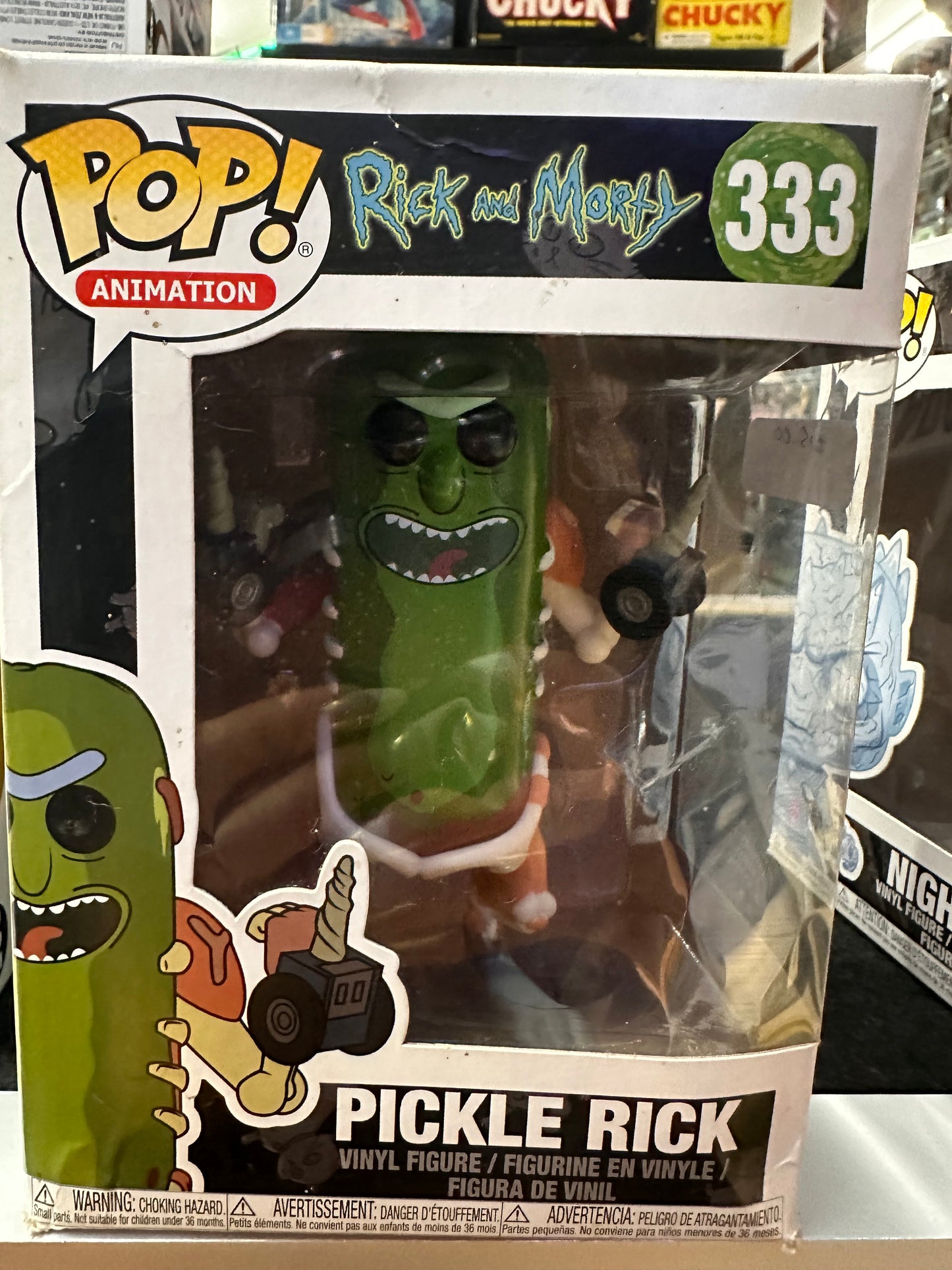 FUNKO POP RICK AND MORTY PICKLE RICK # 333