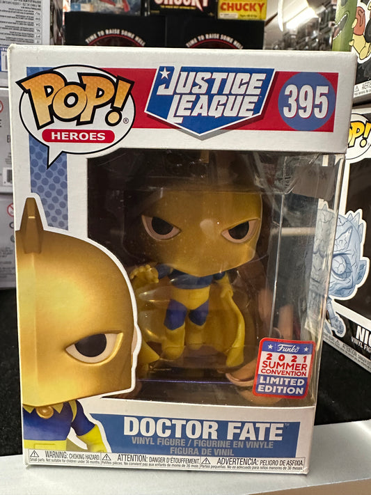 FUNKO POP JUSTICE LEAGUE DOCTOR FATE 2021 SUMMER CONVENTION LIMITED EDITION # 395