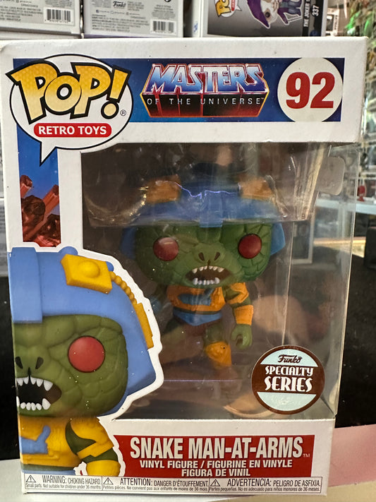 FUNKO POP MASTERS OF THE UNIVERSE SNAKE MAN-AT-ARMS # 92