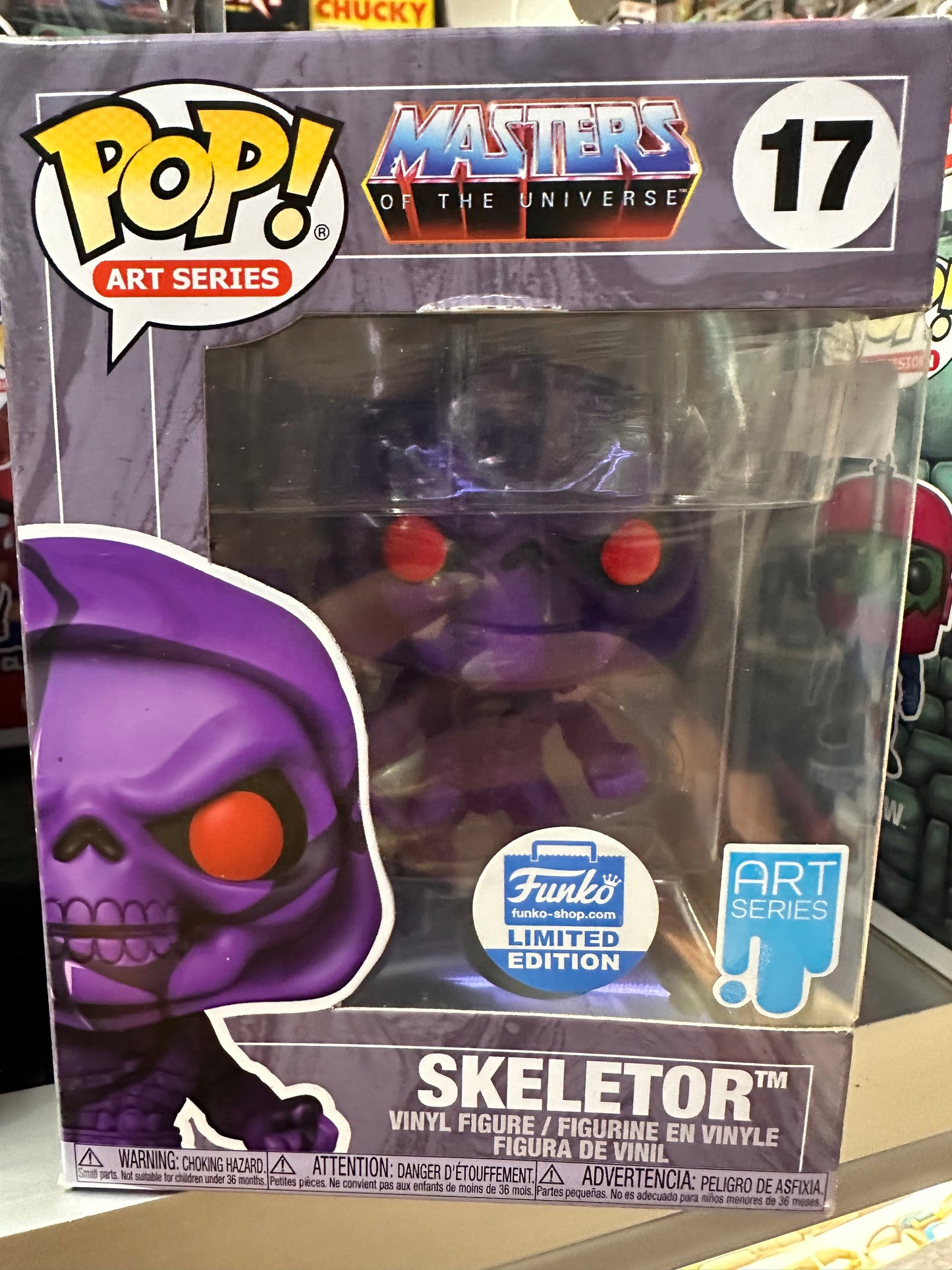 FUNKO POP MASTERS OF THE UNIVERSE SKELETOR ART SERIES LIMITED EDITION #17