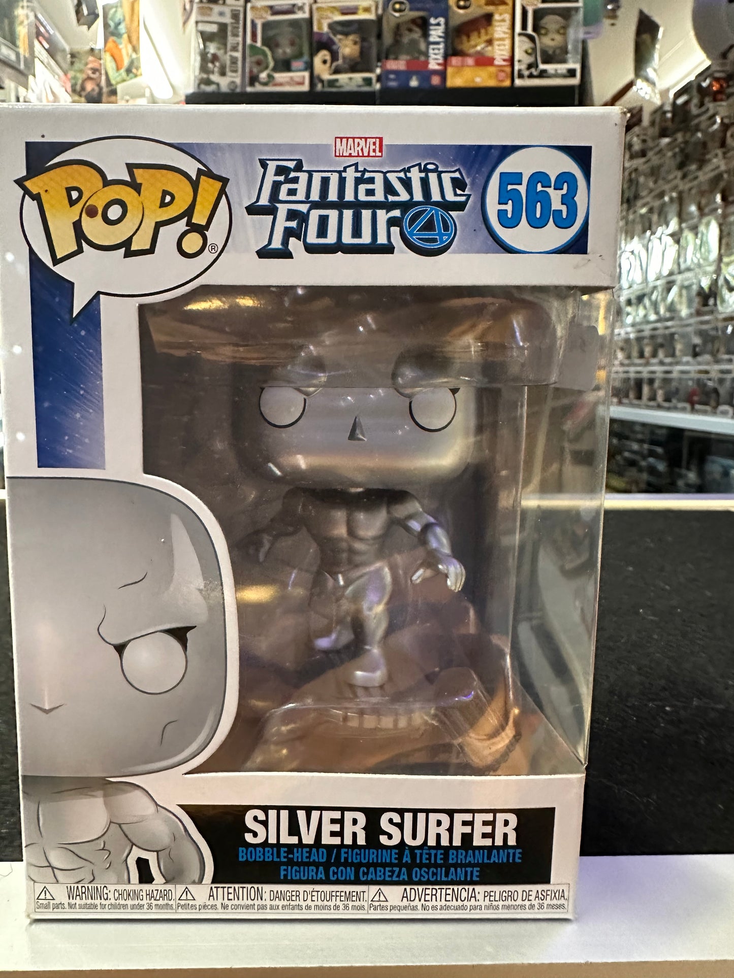 FUNKO POP FANTASTIC FOUR SILVER SURFER #563