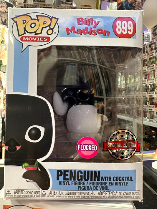 FUNKO POP BILLY MADISON PENGUIN #899 FLCKED SPECISL EDITION