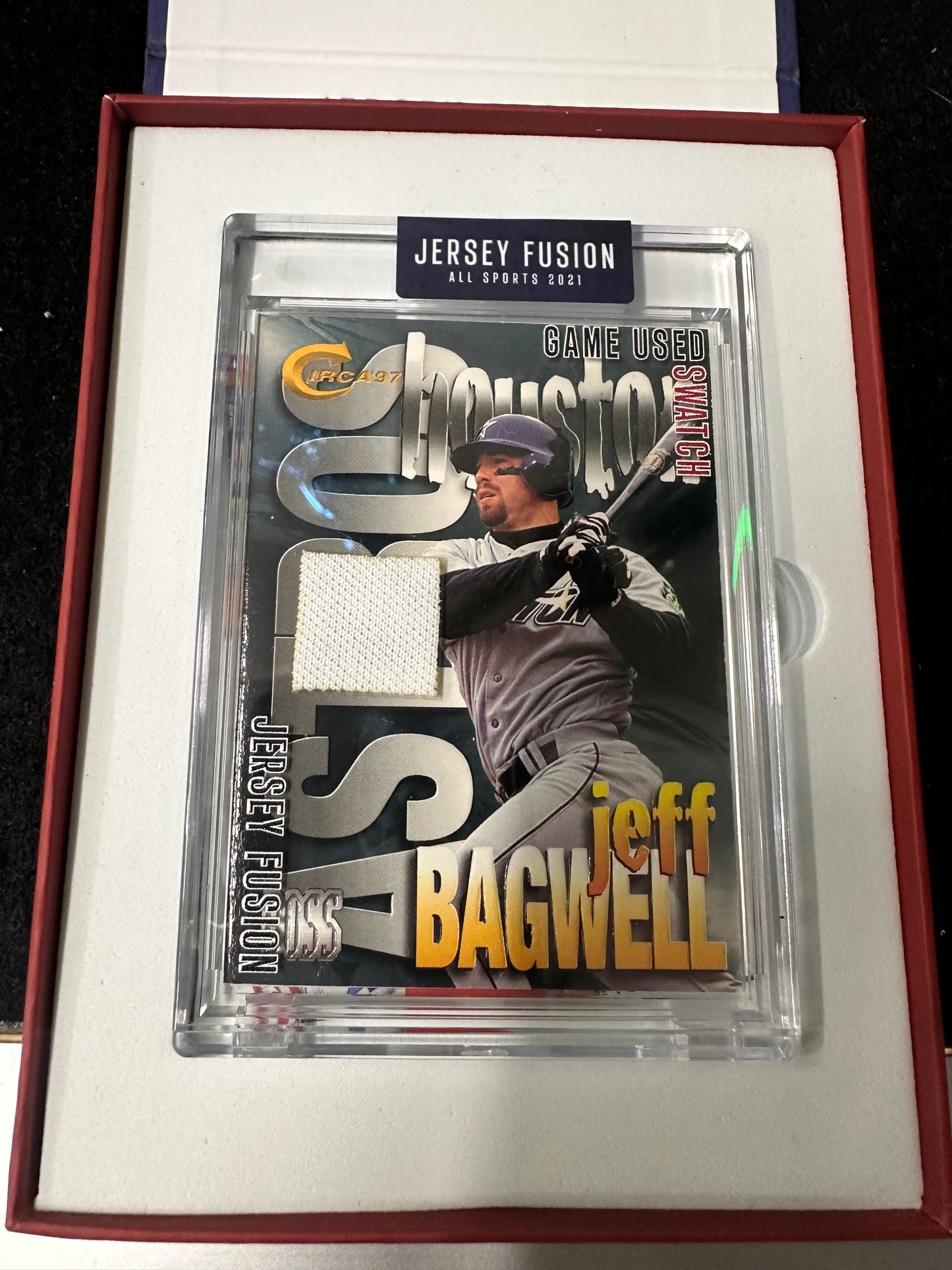 JERSEY FUSION ALL SPORTS 2021 EDITION SPORTS CARDS JEFF BAGWELL JF-JB00