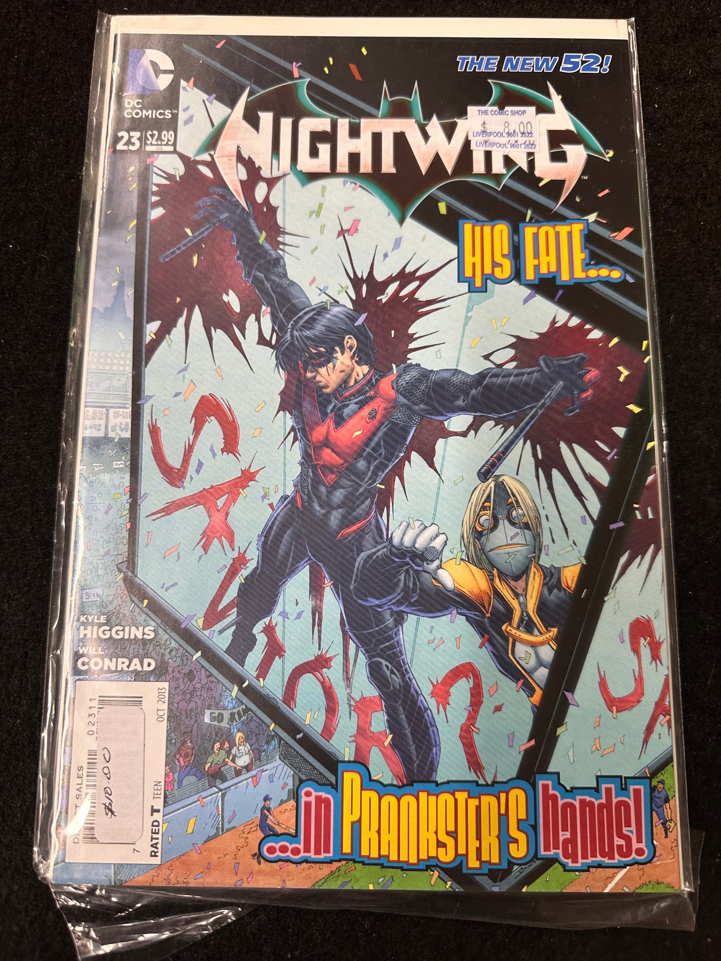 DC COMICS THE NEW 52! NIGHTWING HIS FATE... IN PRANKSTER'S HANDS! #23