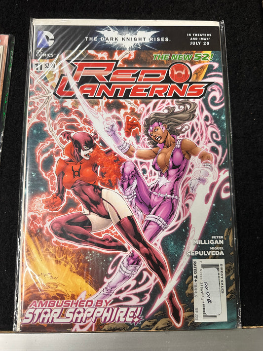 DC COMICS THE NEW 52! RED LANTERNS #11 AMBUSHED BY STAR SAPPHIRE