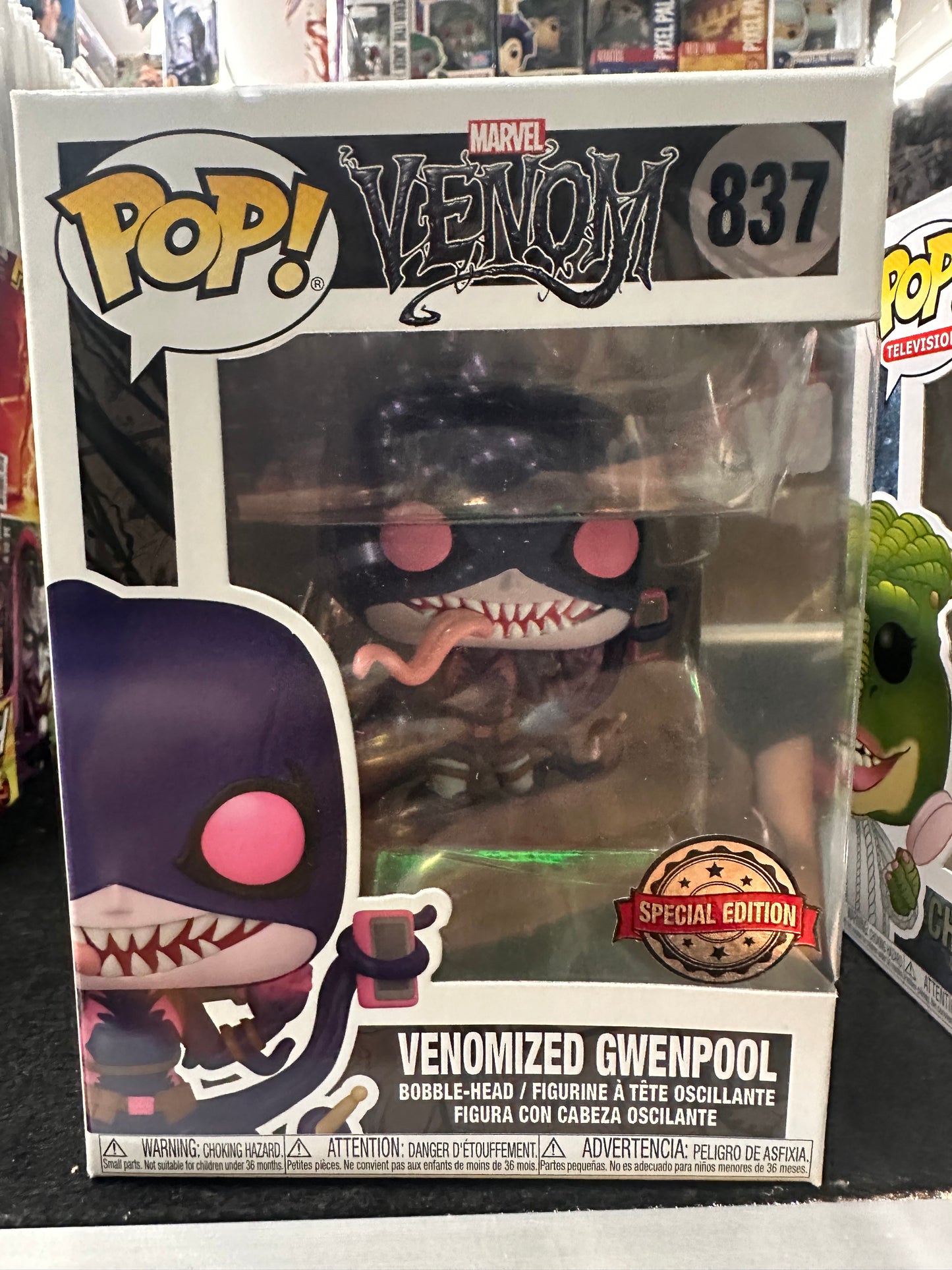 FUNKO POP MARVEL VENOM VENOMIZED GWENPOOL #837 SPECIAL EDITION ...