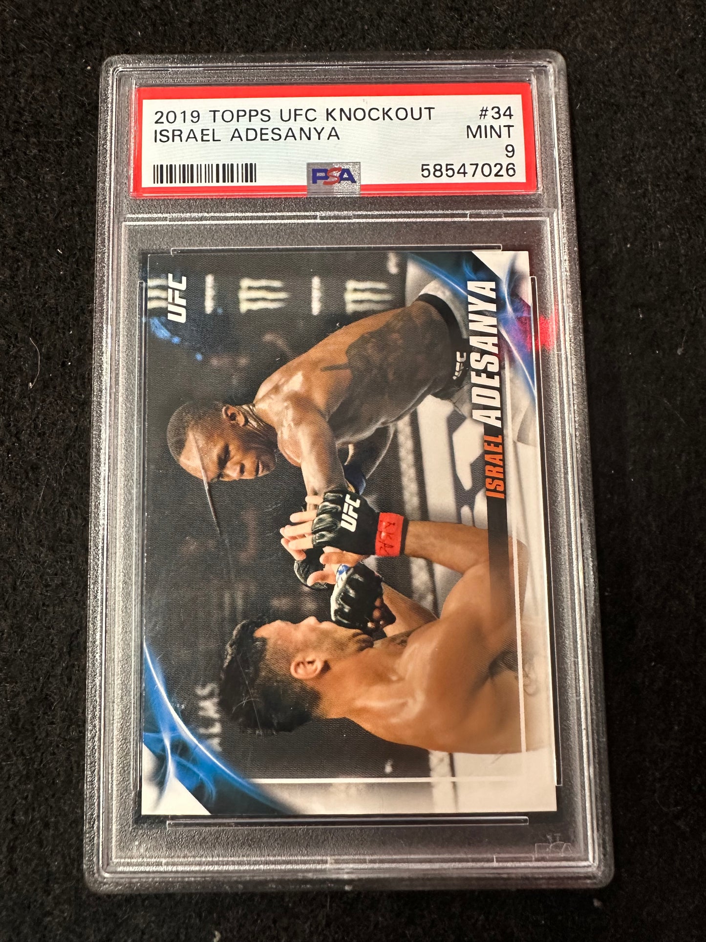 2019 TOPPS UFC KNOCKOUT ISRAEL ADESANYA #34 MINT