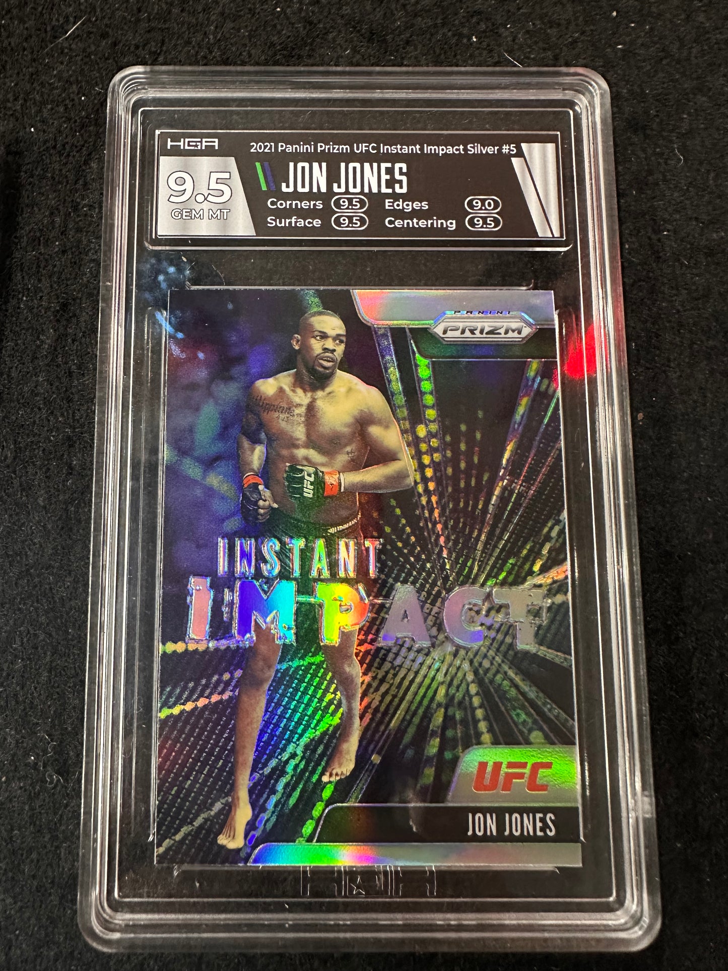 2021 HGR UFC INSTANT IMPACT JON JONES 9.5 GEM MT