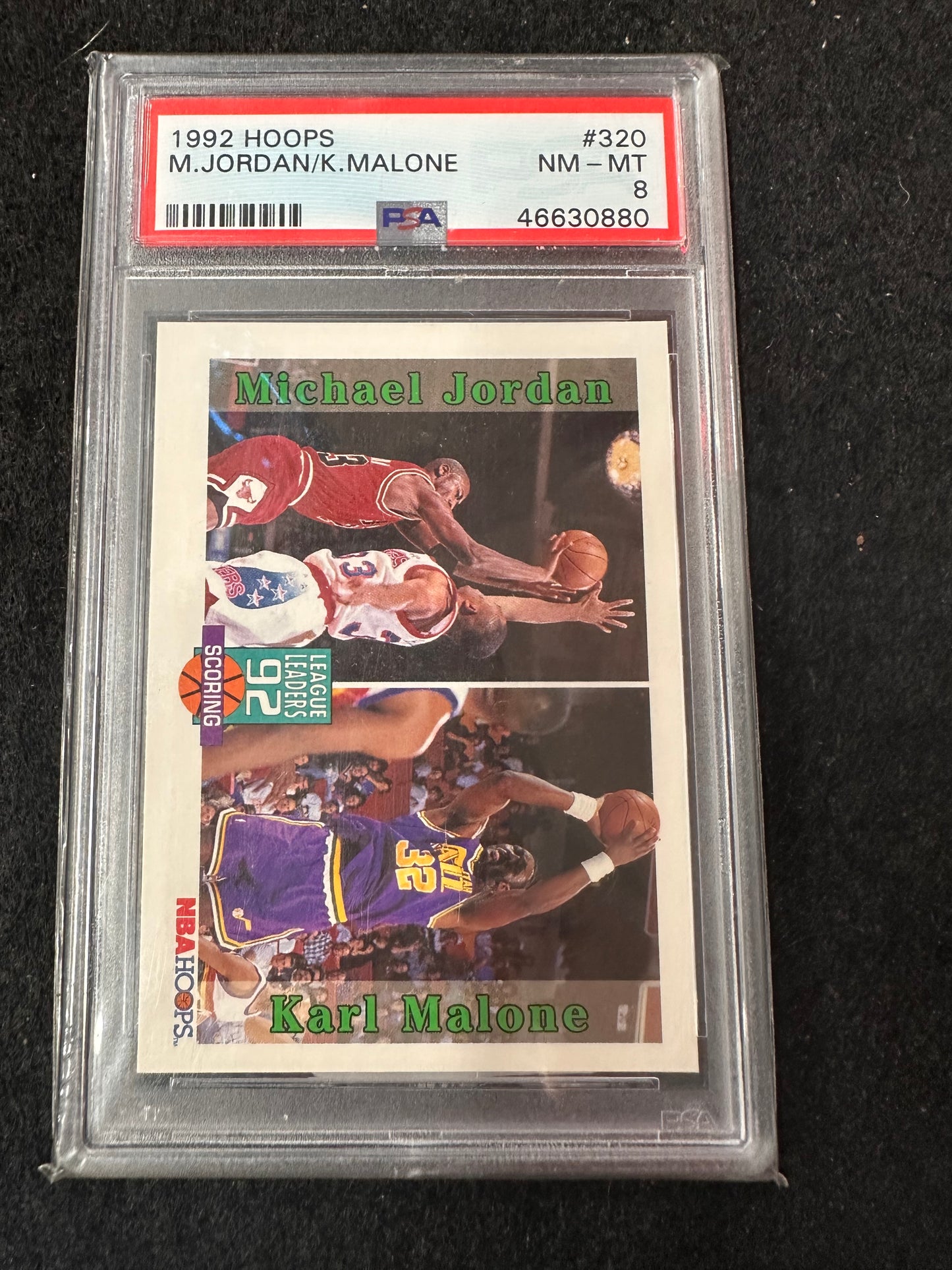 1992 HOOPS M. JORDAN / K.MALONE #320 NM-MT 8