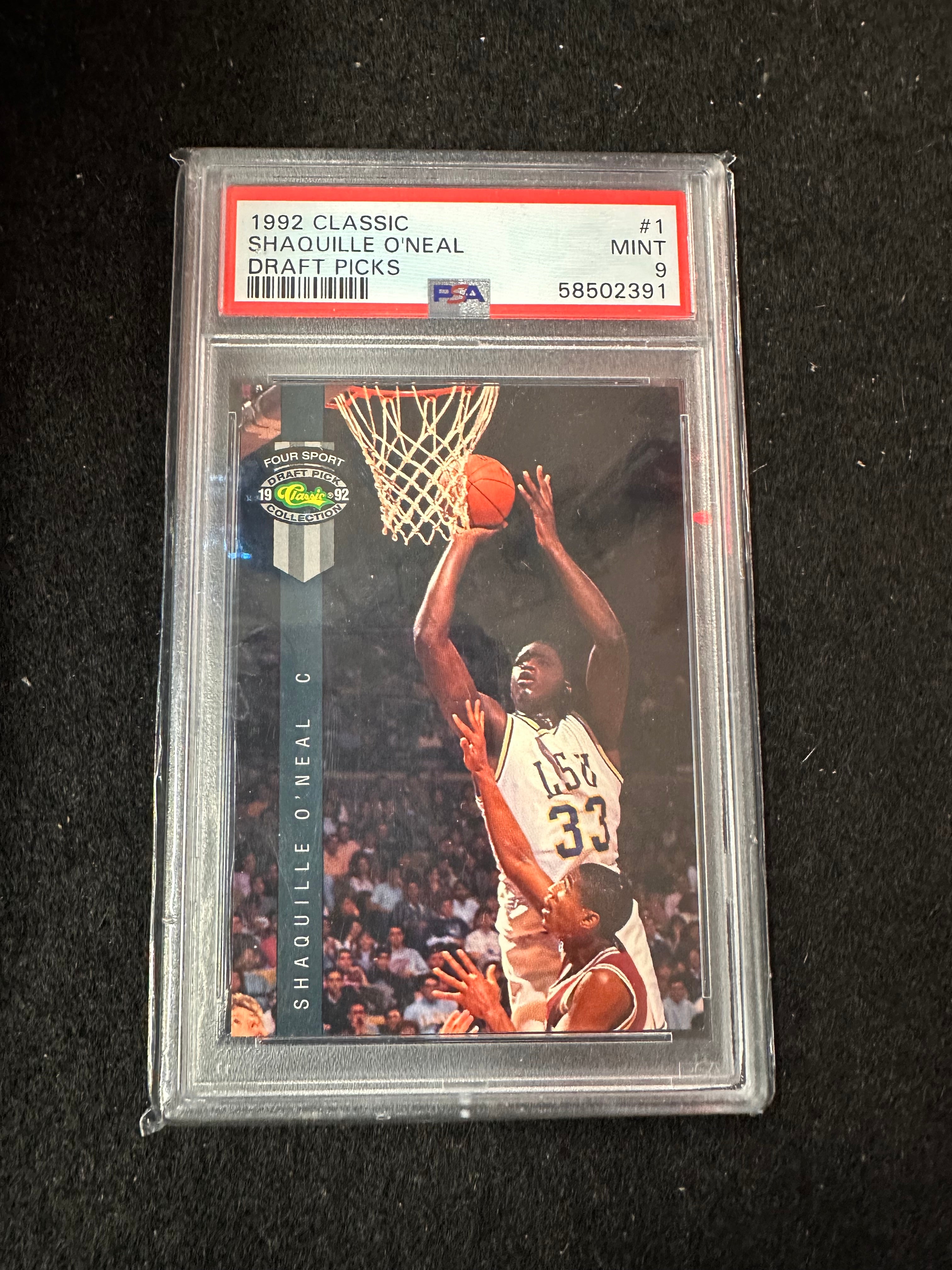 1992 CLASSIC SHAQUILLE O'NEAL DRAFT PICKS #1 MINT 9 – Captain Comics ...