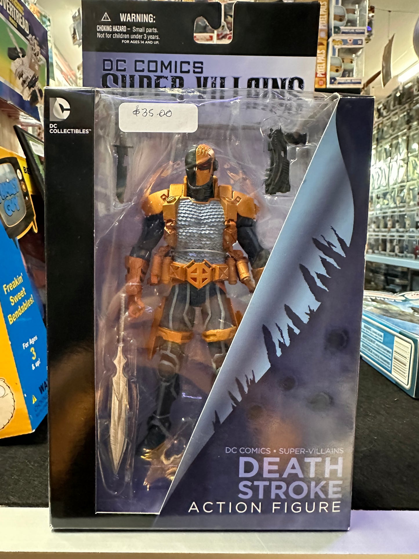 DC COMICS SUPER-VILLAINS DEATH STROKE ACTION FIGURE