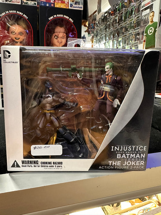 DC COLLECTIBLES INJUSTICE BATMAN VERSUS THE JOKER ACTION FIGURES