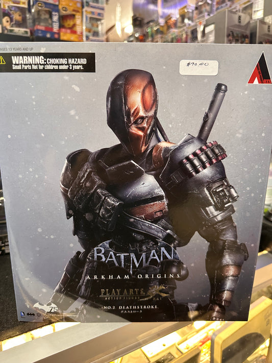 BATMAN ARKHAM ORIGINS PLAYARTS DEATHSTROKE ACTION FIGURE