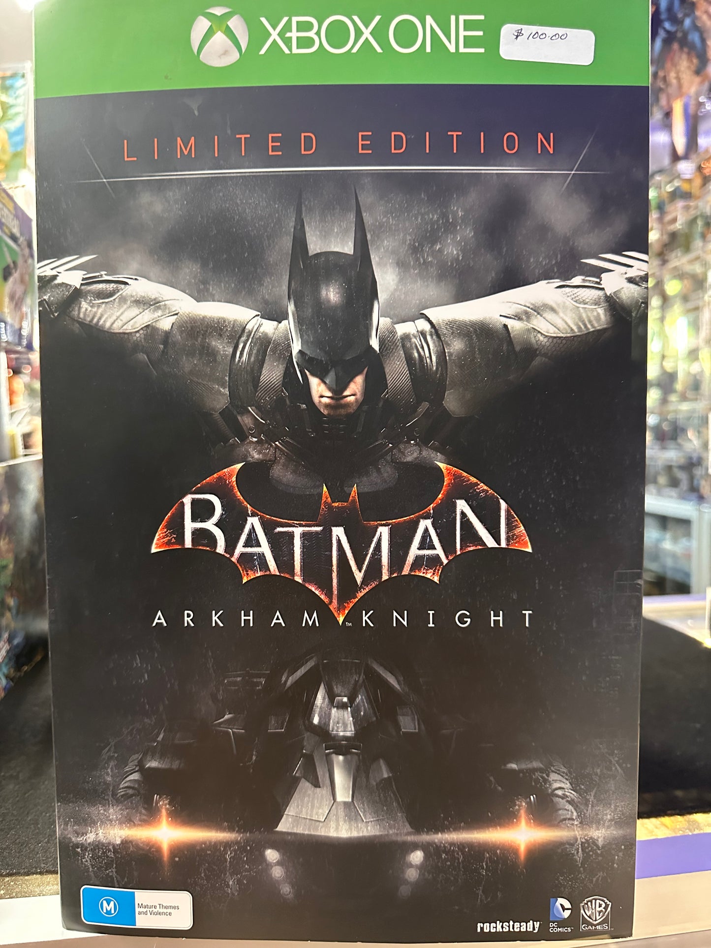 XBOX BATMAN ARKHAM KNIGHT LIMITED EDITION STATUE AND ARTWORK ONLY