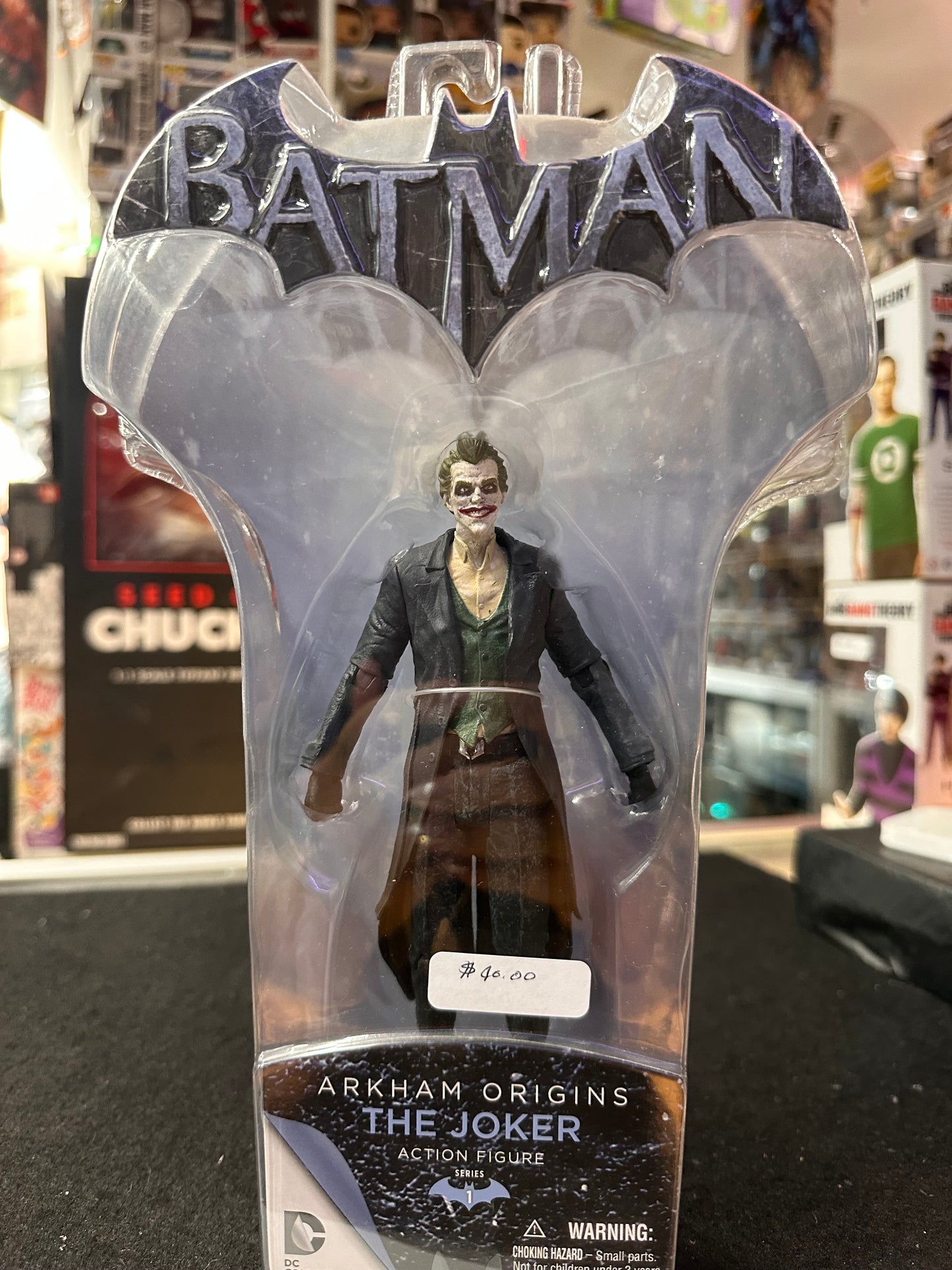 BATMAN ARKHAM ORIGINS THE JOKER ACTION FIGURE