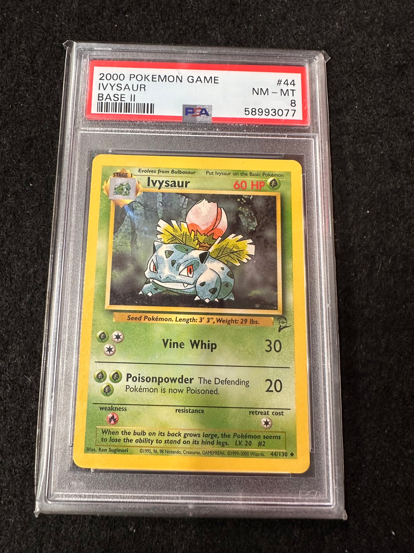 2000 POKEMON GAME IVYSAUR BASE 11 #44 NM-MT 8