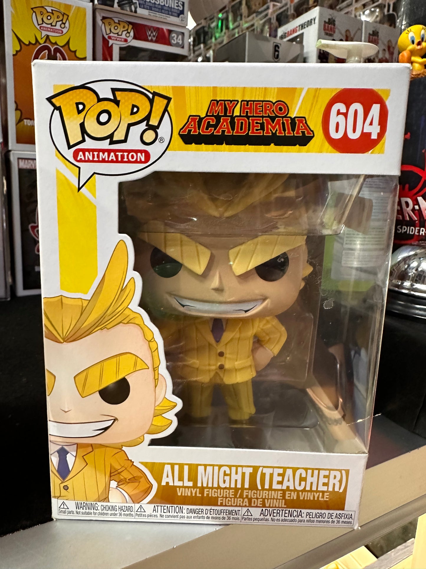 FUNKO POP MY HERO ACADEMIA ALL MIGHT (TEACHER) #604