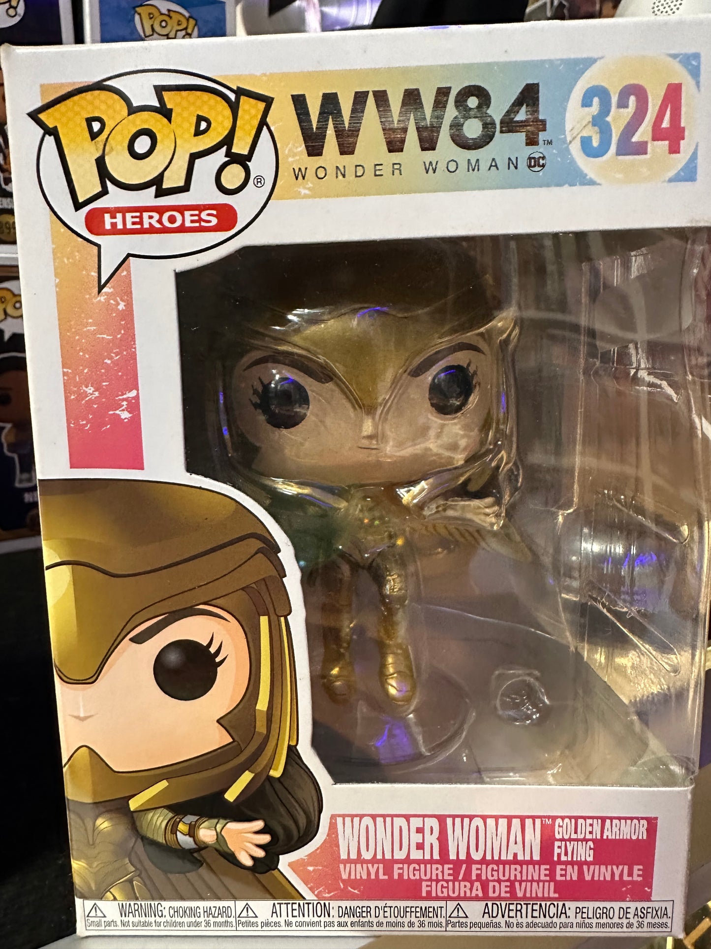 FUNKO POP WONDER WOMAN GOLDEN AMOR FLYING #324