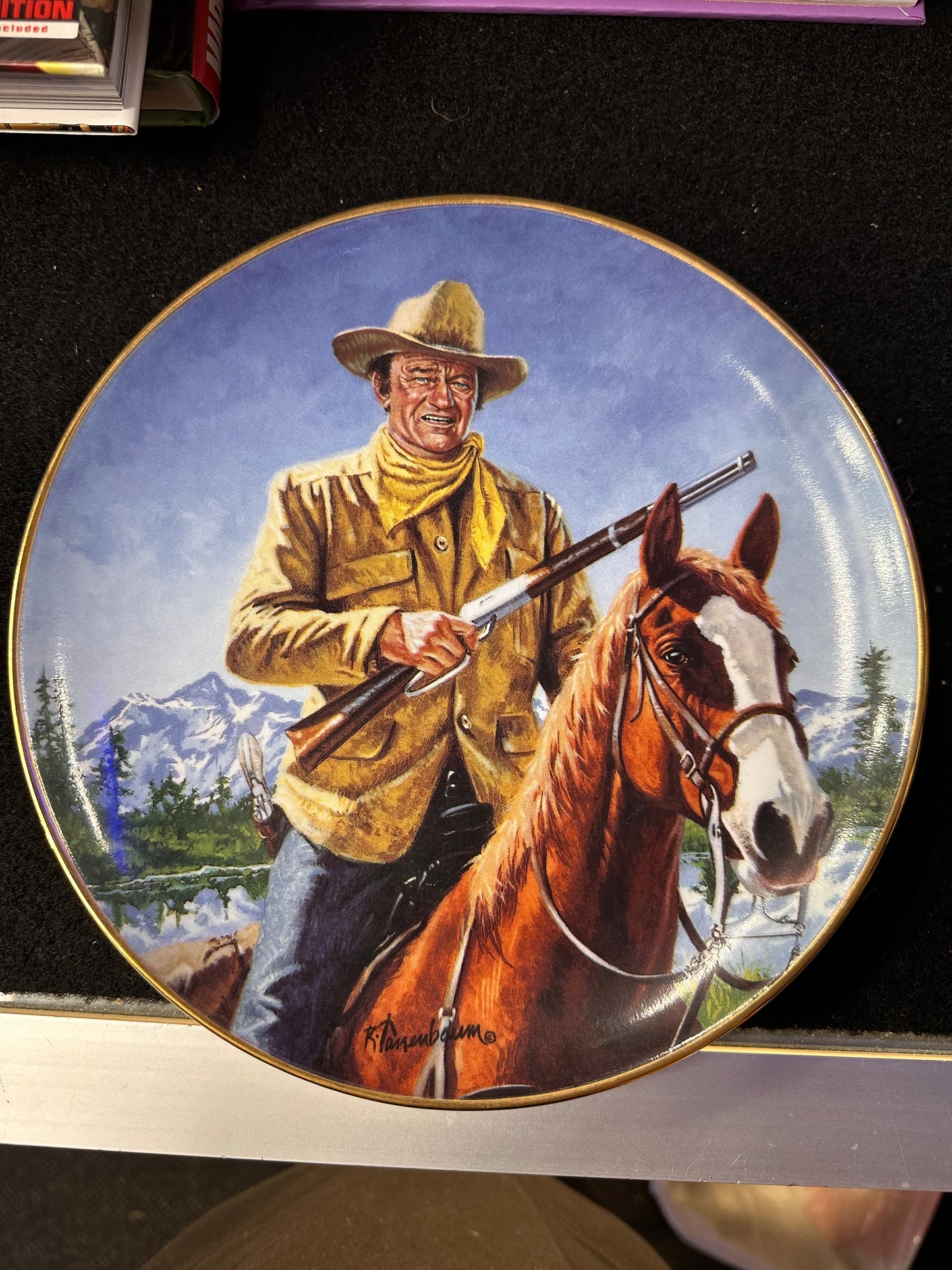 JOHN WAYNE FRANKLIN MINT PLATE