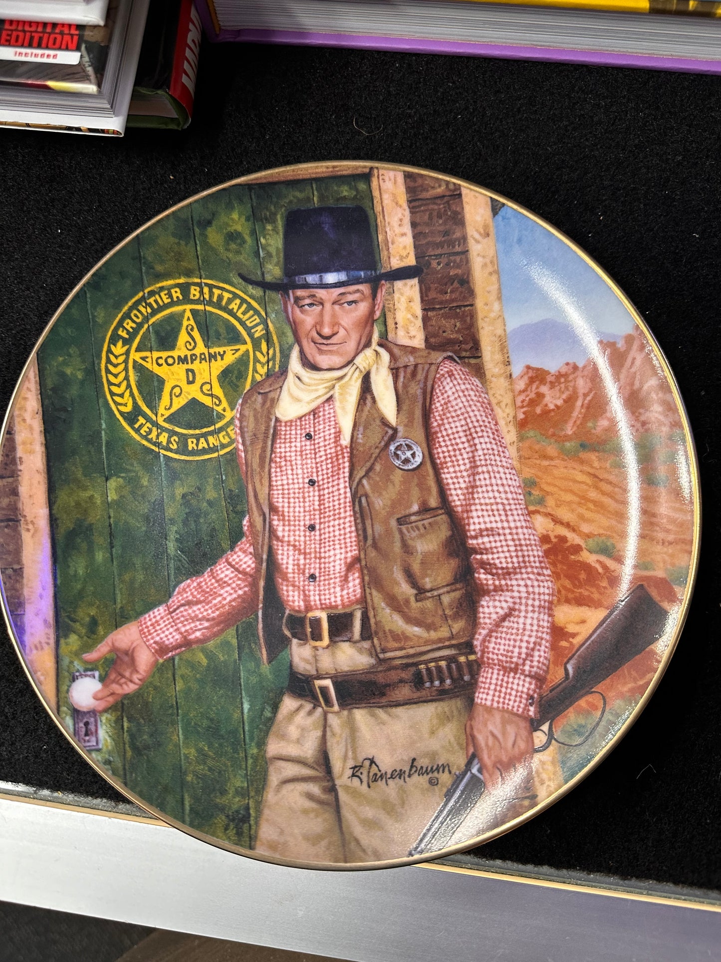 JOHN WAYNE FRANKLIN MINT PLATE