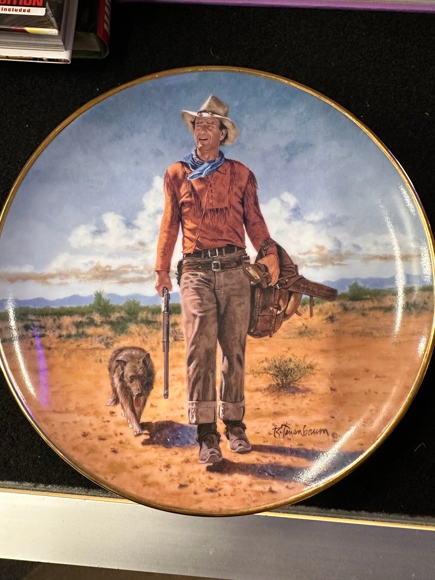 JOHN WAYNE FRANKLIN MINT PLATE