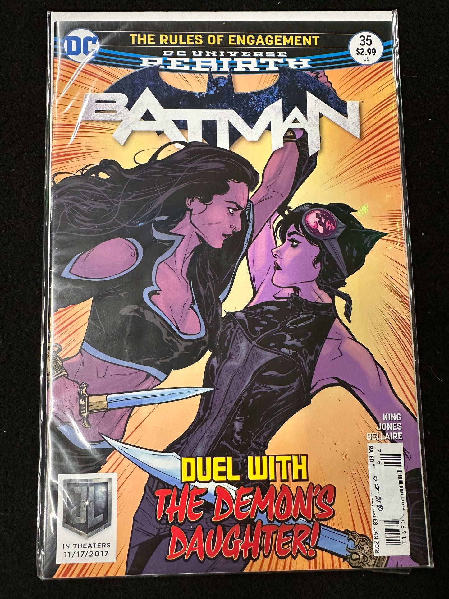 DC UNIVERSE REBIRTH BATMAN # 35 DUEL WITH THE DEMON'S DAUGHTERS