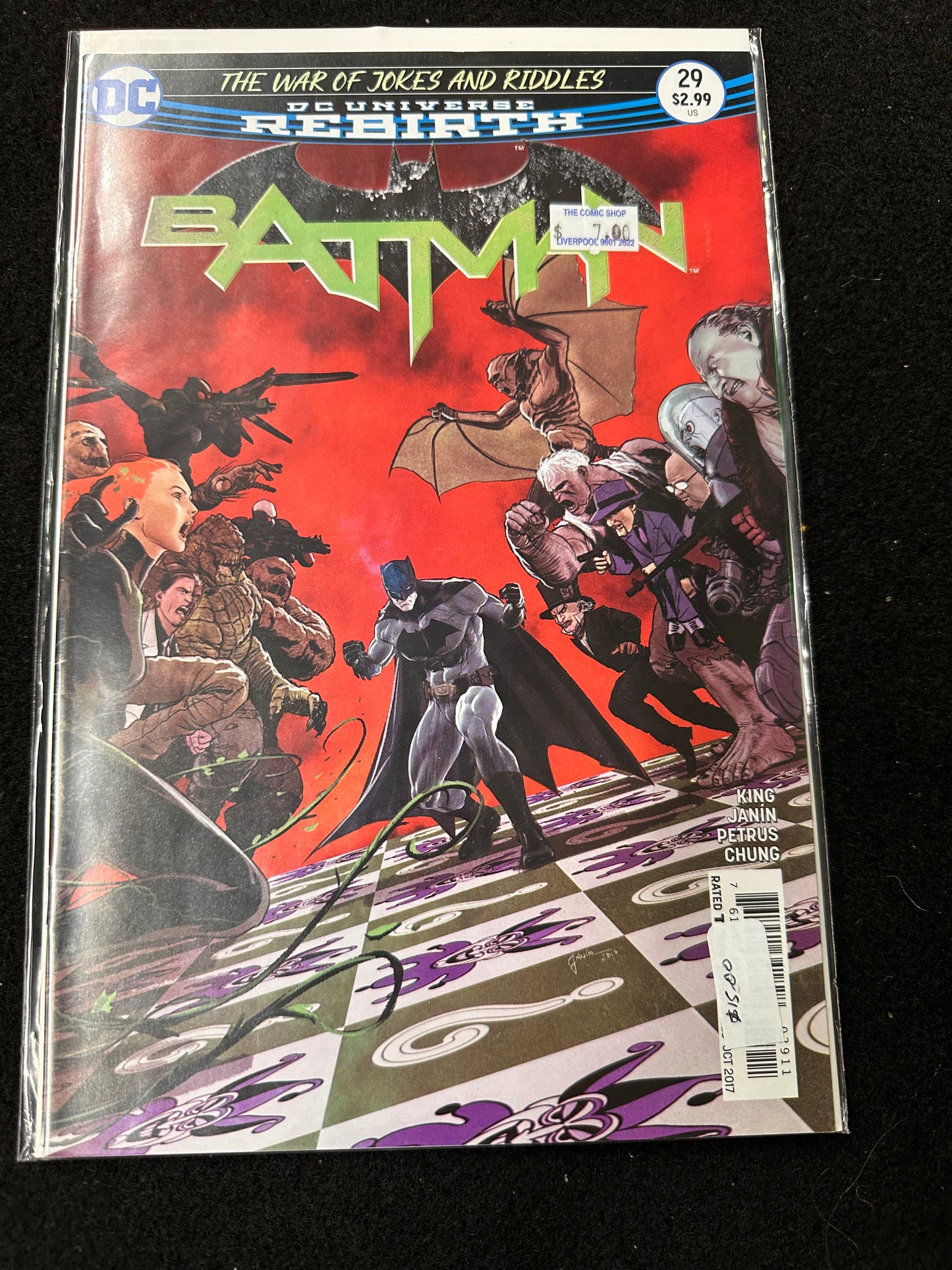 DC UNIVERSE REBIRTH BATMAN # 29