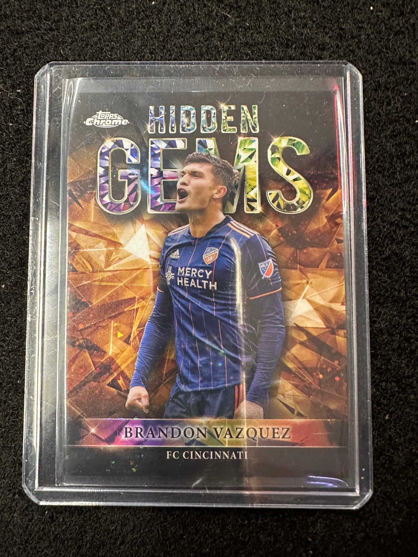 2023 TOPPS MLS CHROME SSP HIDDEN GEM BRANDON VAZQUEZ FC CINCINNATI TEAM USA