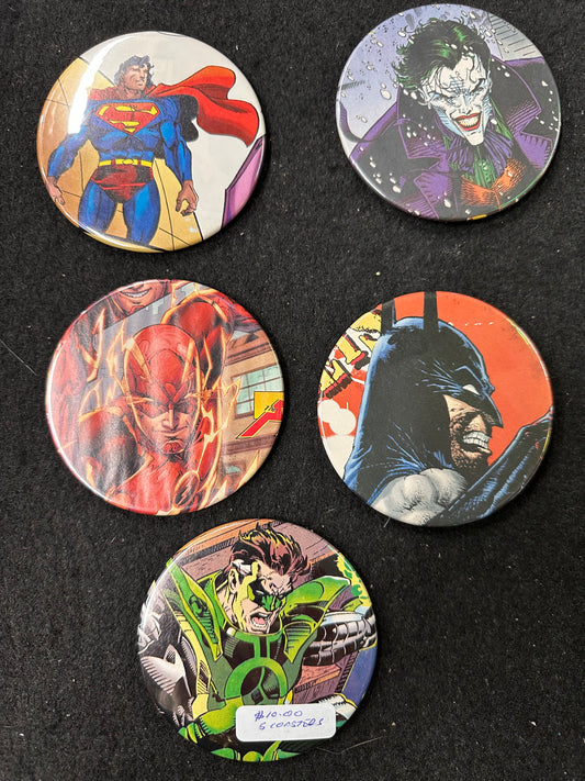 DC COMICS SET OF 5 COASTERS