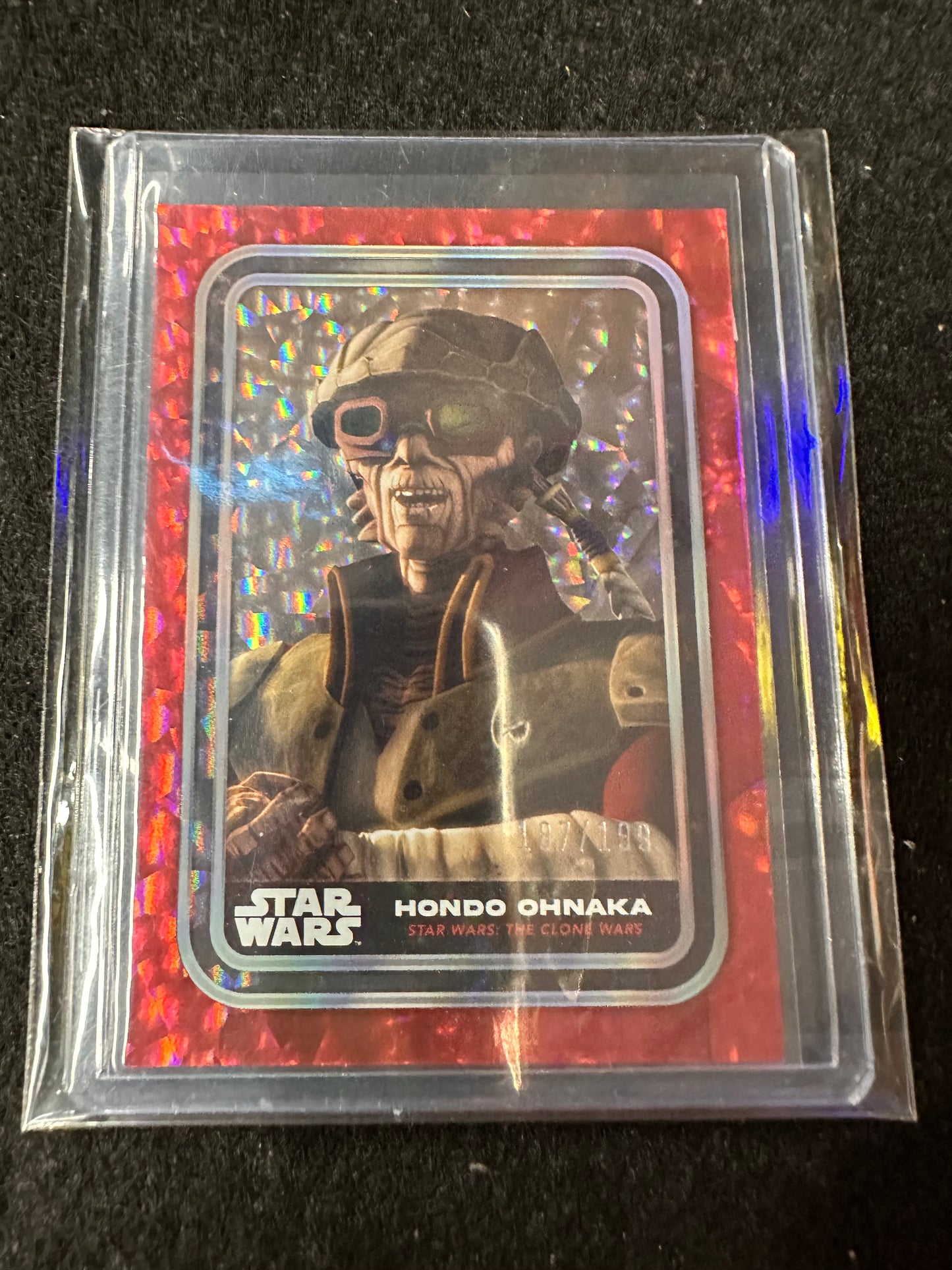 STAR WARS HONDO OHNAKA 187/199 HOLO TRADING CARD