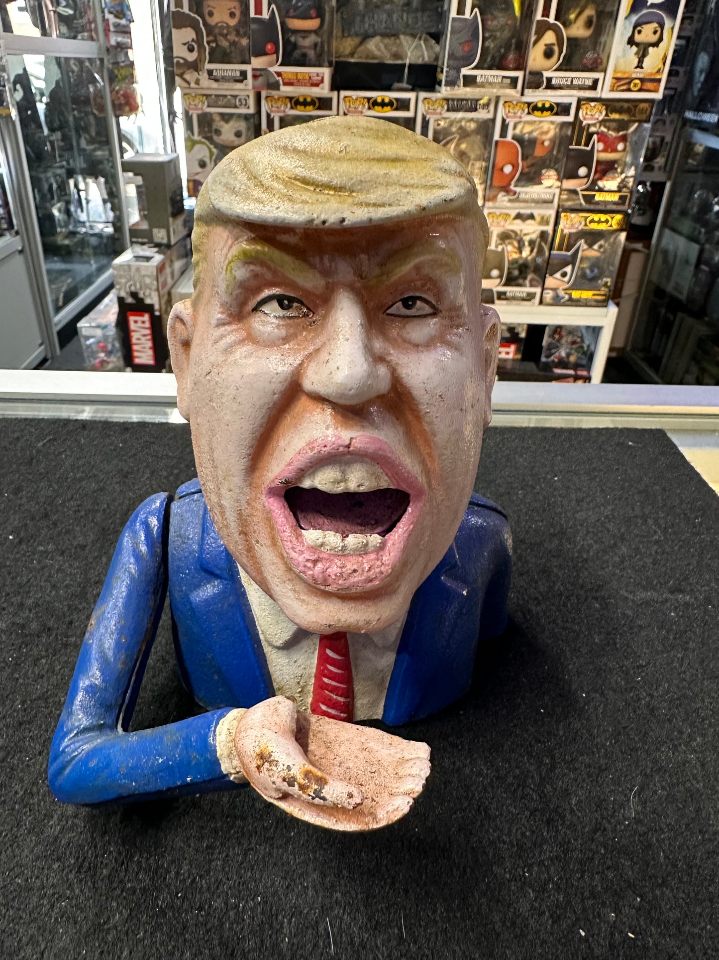 DONALD TRUMP CAST IRON MONEY BANK