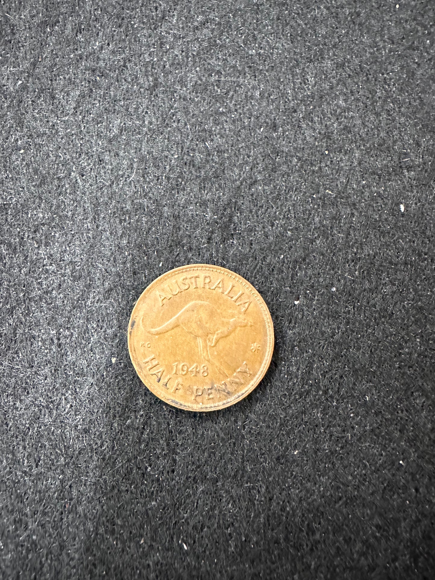 1949 AUSTRALIAN HALF PENNIES COINS X 12