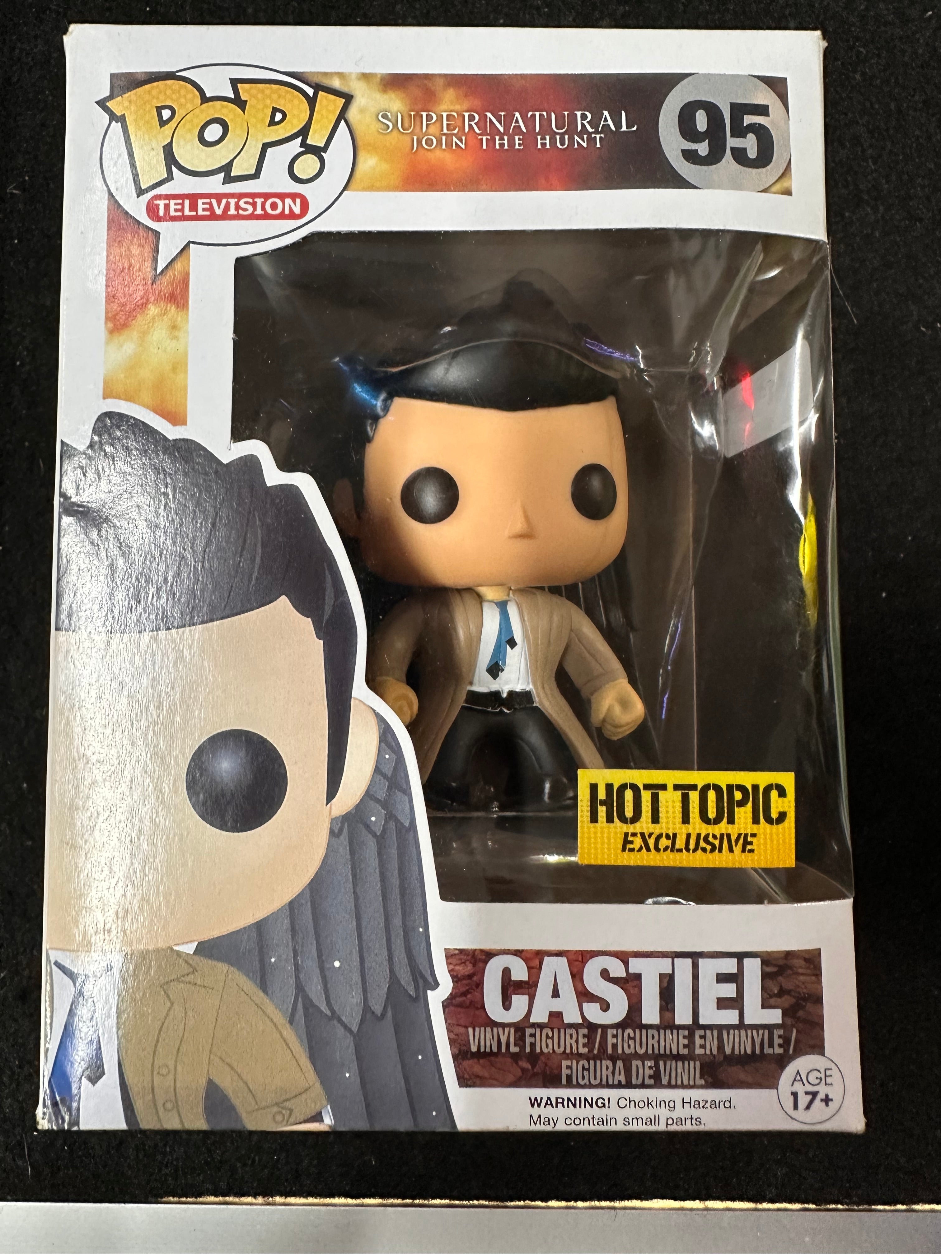 FUNKO POP SUPERNATURAL JOIN THE HUNT CASTIEL HOT TOPIC EXCLUSIVE # 95 ...