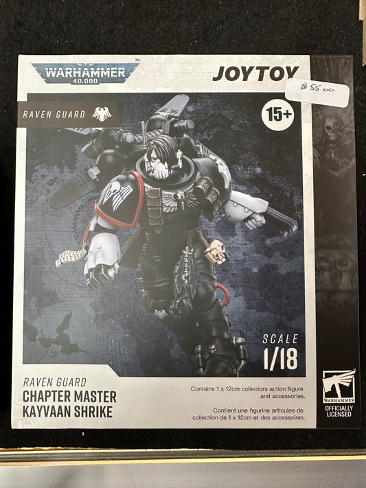 WARHAMMER 40,000 RAVEN GUARD JOY TOY CHAPTER MASTER KAYVAAN SHRIKE 1/18 SCALE