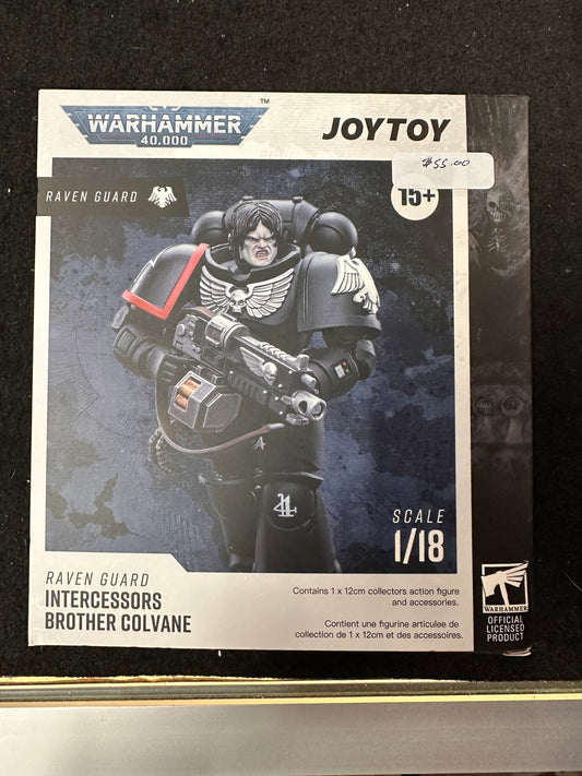 WARHAMMER 40,000 RAVEN GUARD JOY TOY INTERCESSORS BROTHER COLVANE 1/18 SCALE